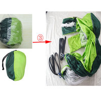 Moustiquaire en nylon de camping portable et hamacs de pluie sac de voyage en plein air avec conception de parachute pliable