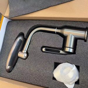 Meilleures ventes : Robinet de lavabo de salle de bain moderne en laiton avec <span class=keywords><strong>mitigeur</strong></span>, 4 modes de jet, tête de pulvérisation rotative, et noyau de valve en céramique à trou unique - Product Image 4