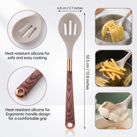 Cuillère en silicone résistante à la chaleur, sans BPA, ustensiles de cuisine antiadhésifs, cuillères en caoutchouc pour mélanger, servir, remuer, OEM ODM
