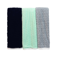 Vente en gros de couvertures polaires chauffantes en flanelle de polyester recyclé