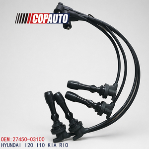 27450-03100 JEU DE FILS DE BOUGIE <span class=keywords><strong>D</strong></span>'<span class=keywords><strong>ALLUMAGE</strong></span> POUR KIA MOTORS OEM 27450-03100 CÂBLE <span class=keywords><strong>D</strong></span>'<span class=keywords><strong>ALLUMAGE</strong></span> FIL DE BOUGIE <span class=keywords><strong>D</strong></span>'<span class=keywords><strong>ALLUMAGE</strong></span> - Product Image 1