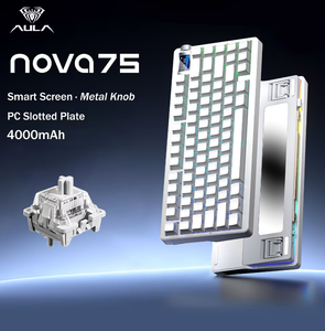 Teclado Mecánico Personalizado Inteligente AULA NOVA75, Tri-Modo (Cableado/2.4G/BT), Estructura Gasket, Interruptores Intercambiables en Caliente, Retroiluminación RGB, Diseño 75% - Product Image 3