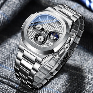 CHENXI 962 Unique Noir Acier <span class=keywords><strong>Chrono</strong></span> Hommes Montre De Mode Casual Calendrier D'affaires Quartz Hommes Montres De Luxe Top Marque - Product Image 1