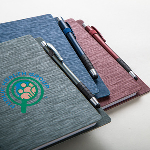 Biểu tượng tùy chỉnh cuộn dây ràng buộc lật máy tính xách tay kết cấu kim loại <span class=keywords><strong>PP</strong></span> Bìa lót giấy xoắn ốc máy tính xách tay với bút cho Quà tặng khuyến mãi - Product Image 6