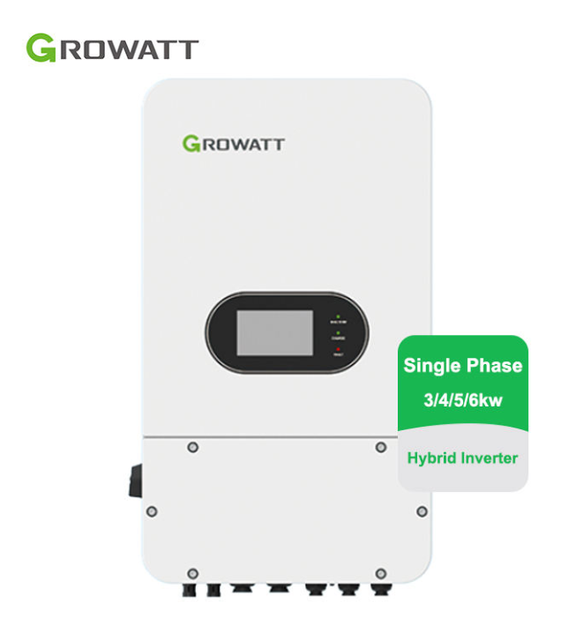 Growatt SPM 5500TL-HU 5500W Single Phase Hybrid Inverter 130A Energy Storage Inverter with UPS&2 MPPTs Home Solar Energy System