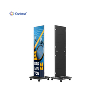 Écran d'affichage LED pliable CANBEST Ultra-slim CJ NEXT V2 P1.5 P1.8 P2.5, bannière, totem numérique d'intérieur peu encombrant de 83 pouces