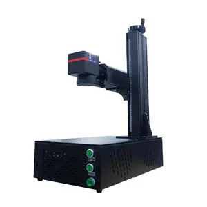 Máquina de gravação a laser da fibra, 20w 30w 50w animal, etiqueta de ouvido, jóias de metal, máquina de marcação a laser u disco