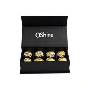 Wholesale Factory Custom Food Packing Box Paper Insert Cardboard <b>Black</b> White Chocolate Magnetic Lid Packaging <b>Gift</b> <b>Boxes</b> - Product Image 1