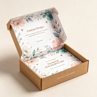 Boîte d'expédition en carton ondulé biodégradable, écologique, personnalisée, pour emballages, conception sur mesure