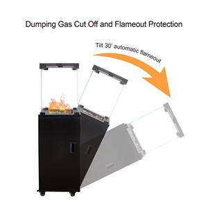 Vendita calda moderna camino a <span class=keywords><strong>Gas</strong></span> naturale all'aperto stufa a <span class=keywords><strong>Gas</strong></span> commerciale stufa cortile con il fuoco reale per la casa Hotel ristorante - Product Image 5