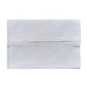 Décoration <span class=keywords><strong>de</strong></span> maison, bricolage, Logo personnalisé, sac à mouchoirs en lin, couverture, Sublimation, boîte à mouchoirs vierge - Product Image 2