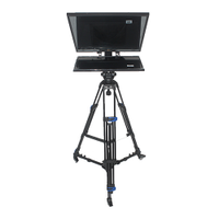 Teleprompter Kaca Pembagi Sinar 27 Inci untuk Ruang Pelatihan dan Konferensi, Nirkabel, Remote, Kelas Profesional, Pabrik OEM