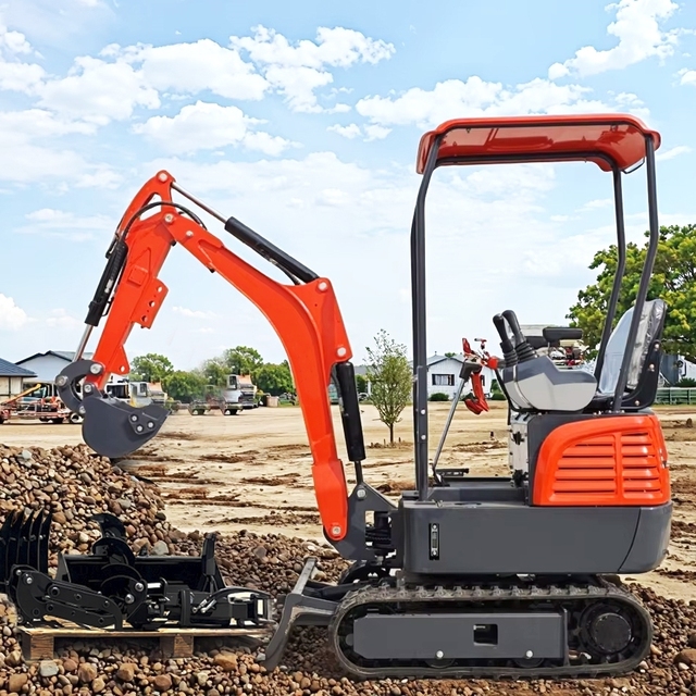 Chinese Mini Excavator Digger Price DY16 Compact Mini Excavator for Sale With Hydraulic pilot Operating Handle