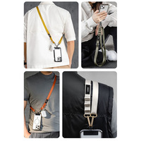 Lanière de téléphone portable en corde pour le cou à bandoulière réglable pour l'extérieur personnalisée pochette à bandoulière multifonction avec longes de clé de caméra