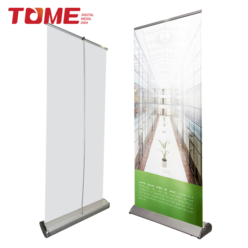 Высококачественный наружный свернутый стенд для баннеров 19 # с логотипом и стойкой