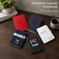 Carnet à couverture rigide de qualité supérieure A5, impression personnalisée OEM ODM, cuir PU, vente en gros pour les cadeaux promotionnels de marque d'entreprise