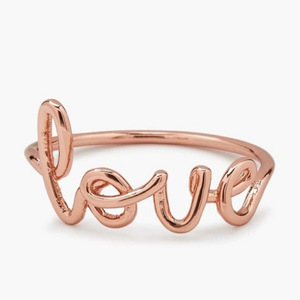 Anello decorativo con motivo a lettere in stile coreano, ornamento semplice da abbinare ogni giorno per le donne - Product Image 1