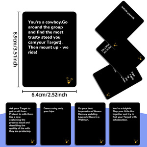 <span class=keywords><strong>Jeu</strong></span> <span class=keywords><strong>de</strong></span> cartes interactif en papier personnalisable <span class=keywords><strong>de</strong></span> 50 pièces pour les fêtes - <span class=keywords><strong>Jeu</strong></span> <span class=keywords><strong>de</strong></span> table essentiel pour les soirées avec un design <span class=keywords><strong>de</strong></span> <span class=keywords><strong>personnes</strong></span> qui rient - Product Image 4