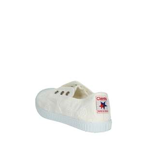 Cienta Girls Slip On <b>Canvas</b> <b>Shoes</b> <b>White</b> 70998 Trendy Flat Style - Product Image 2