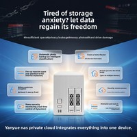 Server Penyimpanan Cloud Pribadi N100 CPU 4G 64G Dual Bay NAS MINI PC RAID 1 untuk Berbagi File di Rumah dan Kantor