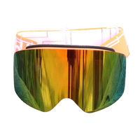 Lunettes de ski professionnelles, double couche anti-buée, lentille sphérique, technologie OTG, compatibles avec les casques, lunettes de ski pour hommes, femmes, adultes
