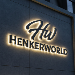 Business Luxury Custom 3D Logo <b>LED</b> Backlit <b>Sign</b> Gold Stainless Steel Illuminated Letters for Interior Wall Branding - Product Image 6