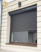 Portes d'entrée motorisées en aluminium à enroulement, anti-UV, isolation thermique, antivol, couleur personnalisée, pour villa, balcon, usage domestique