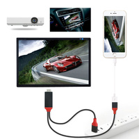 Câble universel USB vers HD 2M TV HDTV Câble adaptateur de projecteur pour iPhone/téléphone Android, câble audio vidéo pour projecteur TV