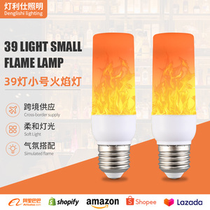 Led Flame <b>Bulb</b> E27 24 Bead Simulated Flashing Light For Home Hotel Decorative Use - Product Image 5