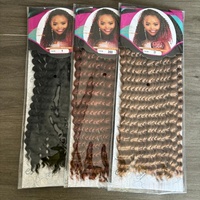 Perruques synthétiques en fibres chimiques pour femmes, style boucles italiennes, pour usage quotidien, cheveux à tresser, perruques à crocheter, cheveux pour tresses, cheveux faciles à tresser