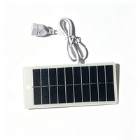 Panneau solaire monocristallin 1,2W 5V avec sortie USB, chargeur solaire portable DIY pour téléphone portable et camping