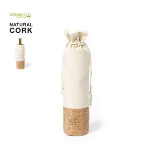 Bolsa Ecológica Promocional de la Línea Nature, Impresión Digital, Hecha de Algodón Orgánico con Base de Corcho Natural para Botellas de 750 ml, Marca OEM para Bodas - Product Image 2