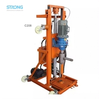 Foreuse rotative hydraulique portable de 100 m pour puits d'eau, 3 kW, 5,5 kW, 7,5 kW, avec démarrage électrique
