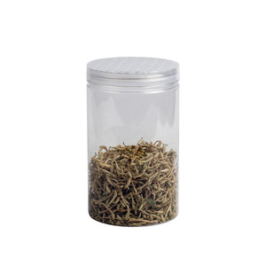 Plastic Dry Goods Airtight Jar 85x130mm Cylinder Transparent Pet Bottle For Tea Honey Grains Cereals Food Storage Container - Product Image 2