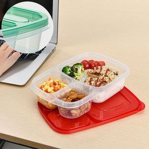 <b>Large</b> Capacity 3-Compartment Bento Lunch <b>Box</b> Food Grade PP Meal Prep Container for Takeout and Promotional <b>Gifts</b> - Product Image 4