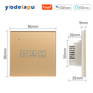 LAPU EU 220V 강화유리 중성선 <span class=keywords><strong>3</strong></span>구 스마트 디머 스위치 (터치 컨트롤, Alexa WiFi/Zigbee 및 리모컨, <span class=keywords><strong>Smart</strong></span> Life 앱 지원) - Product Image 5