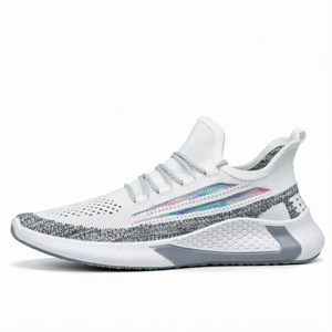 Zapatos Deportivos de Punto para Hombre, con Cordones, Ligeros, Punta Redonda, Calzado Informal para Exteriores - Product Image 1