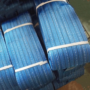 רצועת הרמה שטוחה כחולה 8 טון, פוליאסטר, עין-עין, תקן אירופאי EN1492-1:2000, חוזק גבוה, סיטונאי - Product Image 5