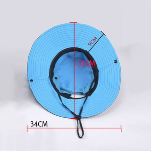 Extérieur Tribu Pliable <span class=keywords><strong>Soleil</strong></span> Chapeau D'été UV Protection Pliable Large Bord Queue De Cheval Chapeau De Pêche Seau Chapeau - Product Image 4
