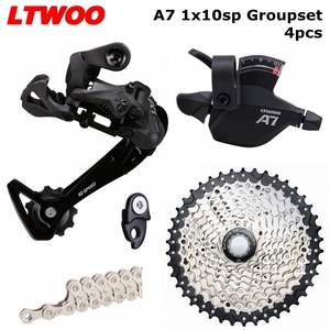 Grupo de Transmisión LTWOO A7 1x10 Velocidades para Bicicleta de Montaña, Palanca de Cambios + <span class=keywords><strong>Desviador</strong></span> Trasero + Cassette 36-50T + <span class=keywords><strong>Cadena</strong></span>, Piezas para Bicicleta - Product Image 4