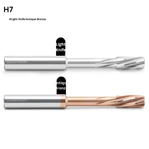 Alésoir rotatif en acier au tungstène H7 de précision, grand modèle 4 mm HRC60, poignée rotative gauche - Product Image 3