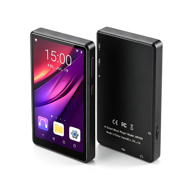 UNIWA MP009 Small Android Media Player 4 Inch IPS WiFi 1500mAh Battery Metal Frame MP3 MP4 Multimedia Player Without SIM Camera