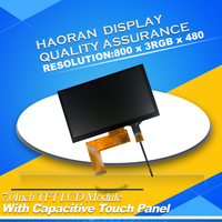 Modul Layar LCD TFT 7 inci 40 Pin, Layar 7 inci, Modul Layar Sentuh Kapasitif LCD TFT 7 inci, LCD 7 inci Resolusi 800x480