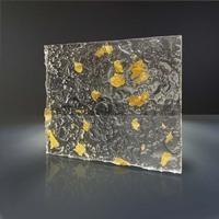 Panneaux muraux acryliques 3D intérieurs pour décoration de salle de bain pour plexiglas Feuille acrylique/panneaux muraux intégrés en forme de fleur