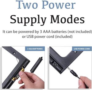 <span class=keywords><strong>Loupe</strong></span> pleine page LED OEM 3 modes d'éclairage couleur <span class=keywords><strong>Lecture</strong></span> de livres Journaux Basse vision Loupes à lumière variable pour seniors - Product Image 3
