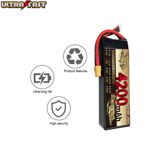 초고속 6S <span class=keywords><strong>Lipo</strong></span> 배터리 22.2V 4200mah 100C 와 XT60 Graphene 소프트 케이스 FPV 드론 UAV (500 사이클) - Product Image 5
