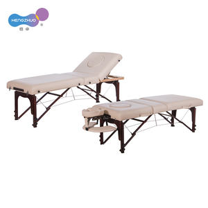 Lit de spa pliant Portable professionnel Design moderne lit à cils multifonction Salon de beauté qualité bois cuir chambre hôtel - Product Image 1