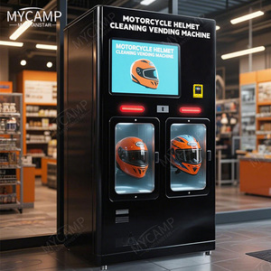 Máquina expendedora comercial MYCAMP para limpieza de cascos de motocicleta, unidad inteligente de lavado y secado multi-cabina - Product Image 1