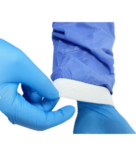 Sms vestidos cirúrgicos reforçados esterilizados, vestido de isolação, oem, não-tecido, descartável, roupas cirúrgicas à prova d' água, nível aami 3 - Product Image 3