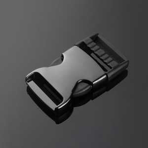 Side Release Buckle Zinc Alloy Silver Black Durable Fasteners For Bags Backpack Adjustable <b>Webbing</b> Hardware Accessories - Product Image 3